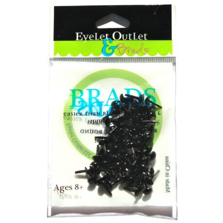 Eyelet Outlet Round Brads 4mm 70/Pkg