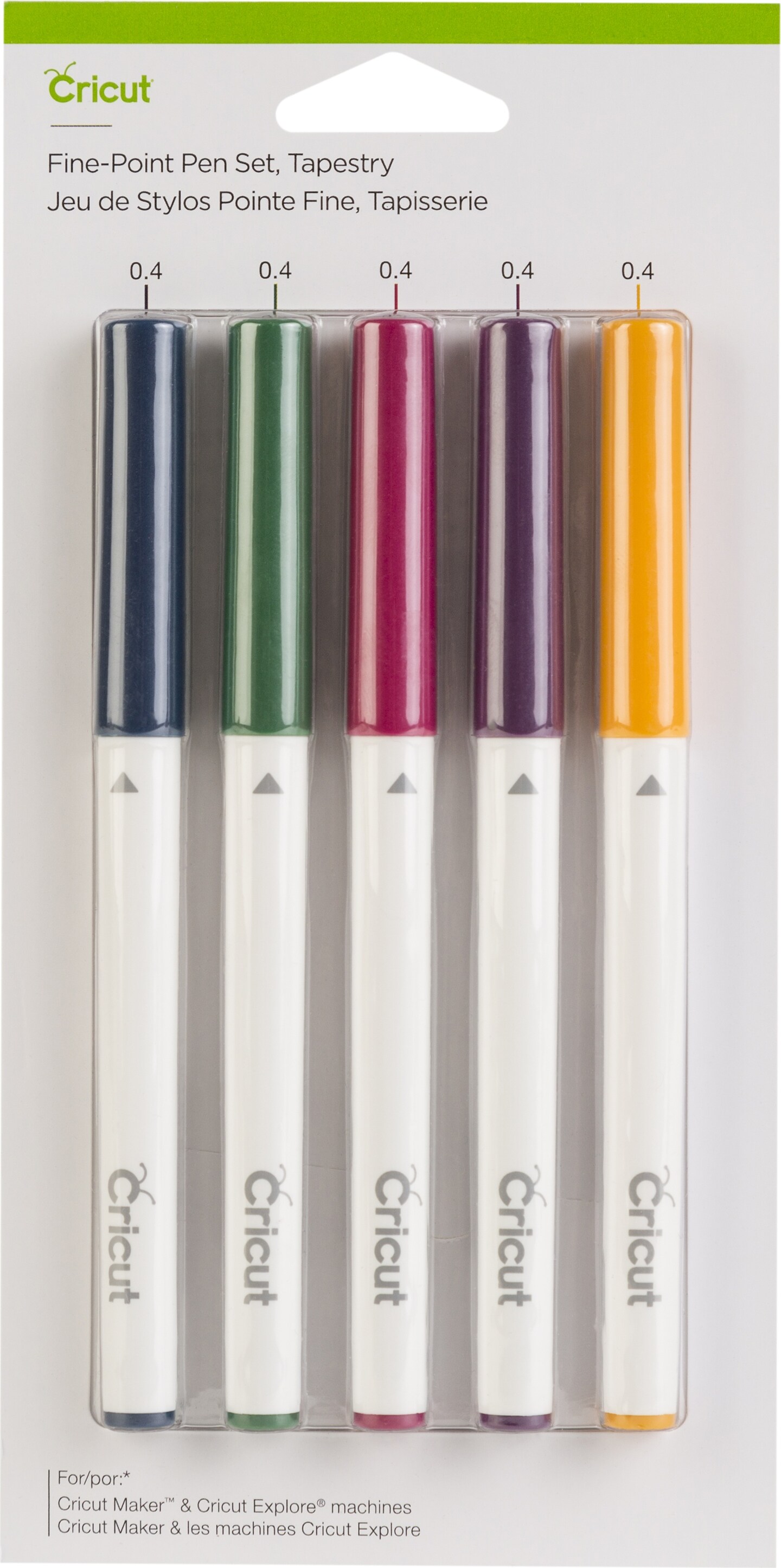 Cricut Extra Fine Point Pen Set 5/Pkg - Tapestry