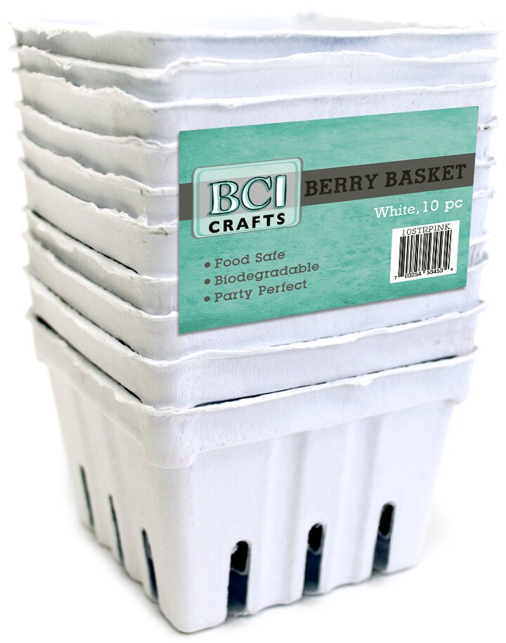 BCI Crafts Berry Basket 10/PkgWhite Michaels