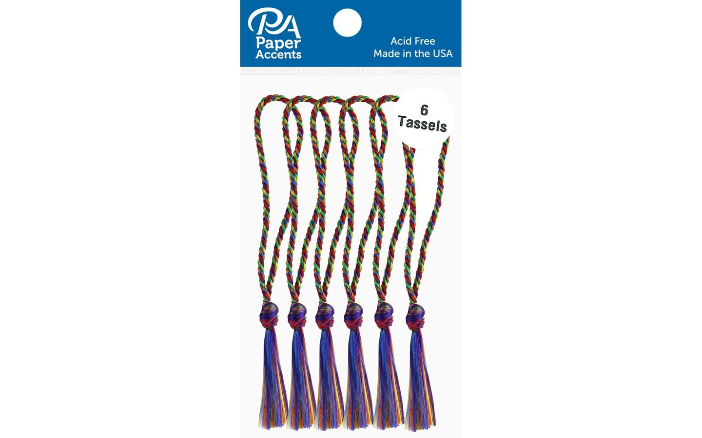 Tassels 6pc Rainbow
