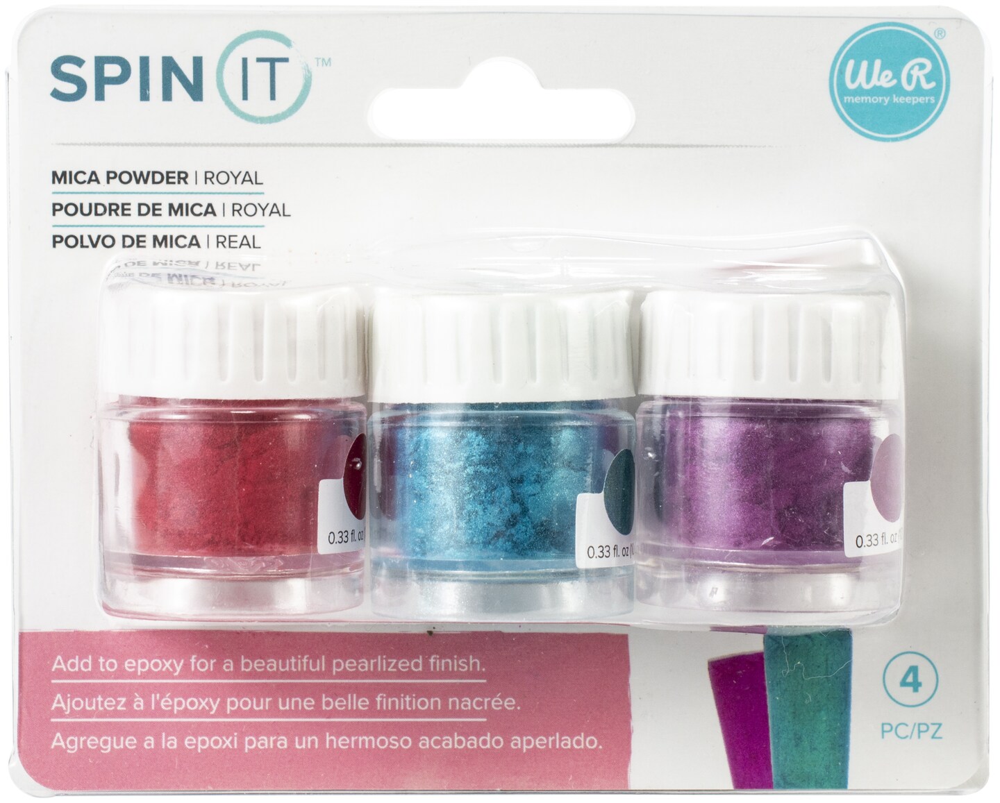 We R Memory Keepers Spin It Mica Powder 3/Pkg-Royal