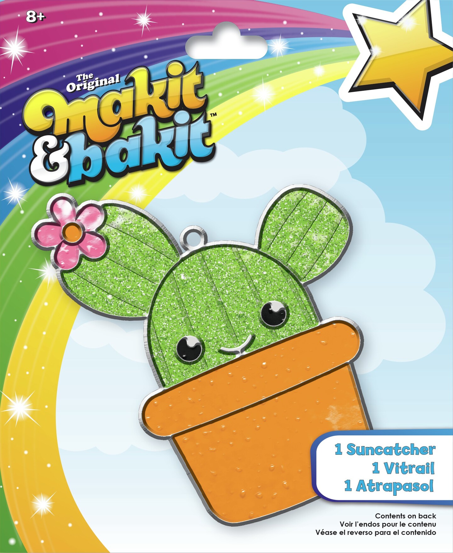 Colorbok Makit &#x26; Bakit Suncatcher Kit-Cactus