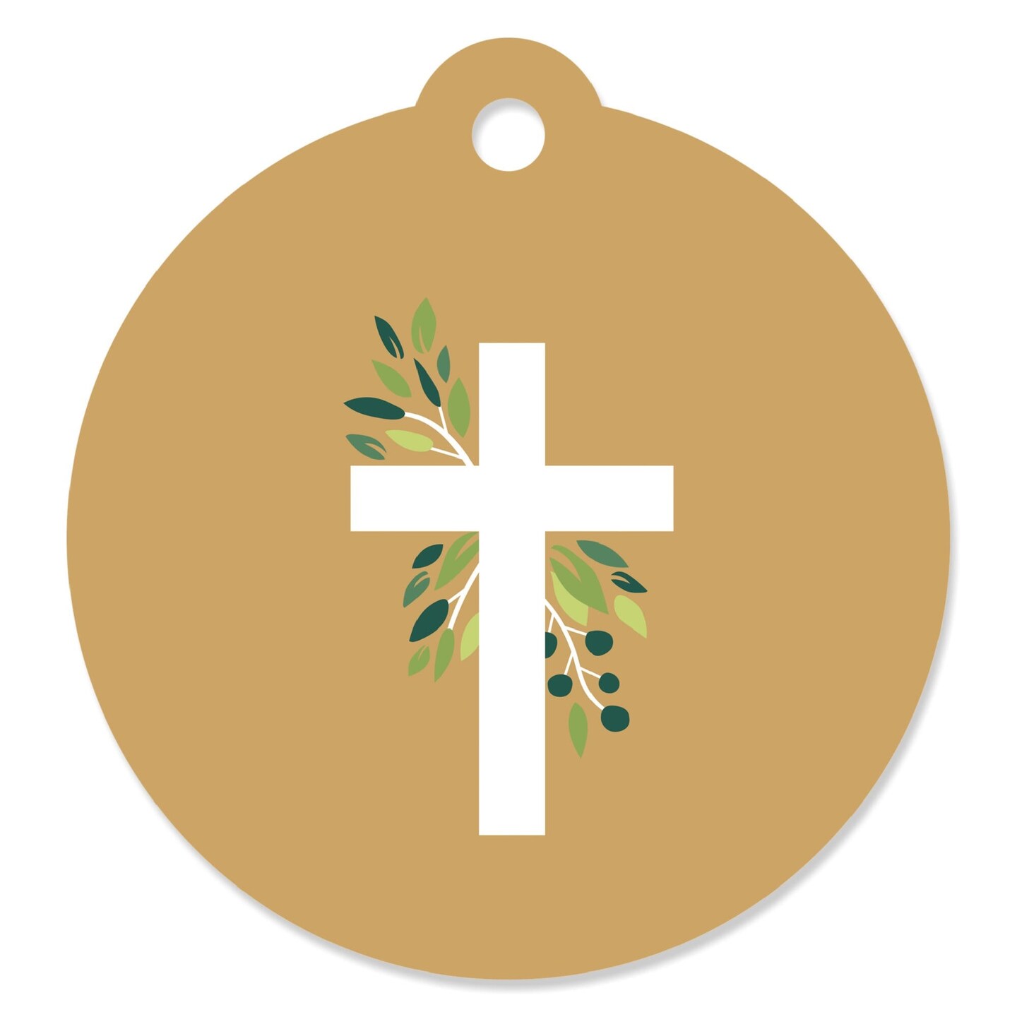 Big Dot of Happiness Elegant Cross - Religious Party Favor Gift Tags (Set of 20)