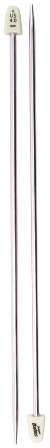 Susan Bates Silvalume Knitting Needles - 10 Inch Single Point 3.75mm Aluminum Needles For Crafting