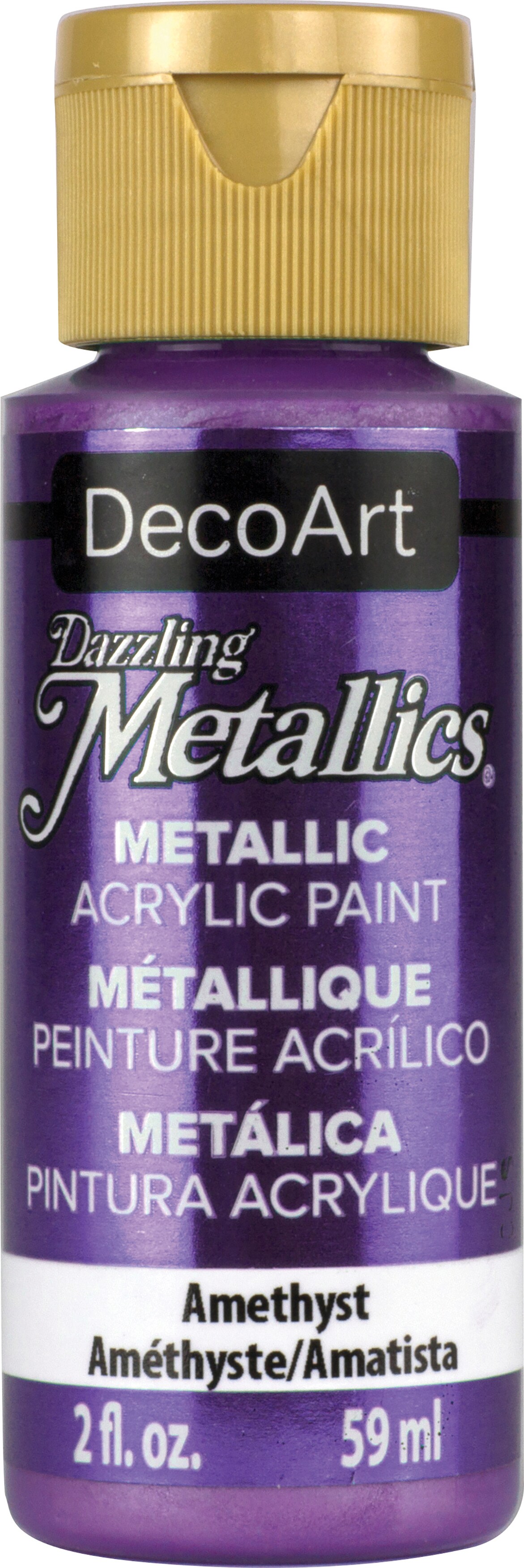 DecoArt Dazzling Metallics Acrylic Colors (2 Pack, Amethyst)