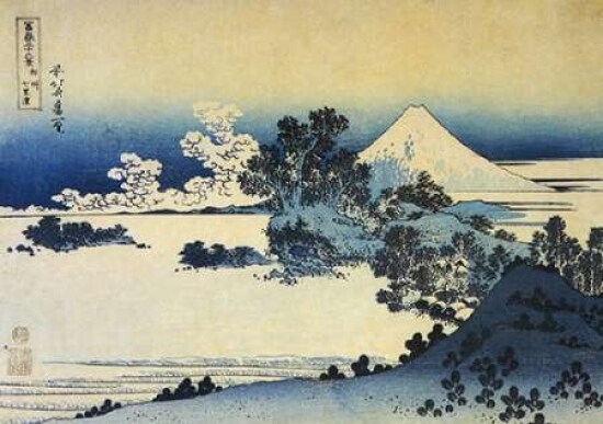 Mount Fuji Seen From Shichirigahama Beach 1831 Poster Print by