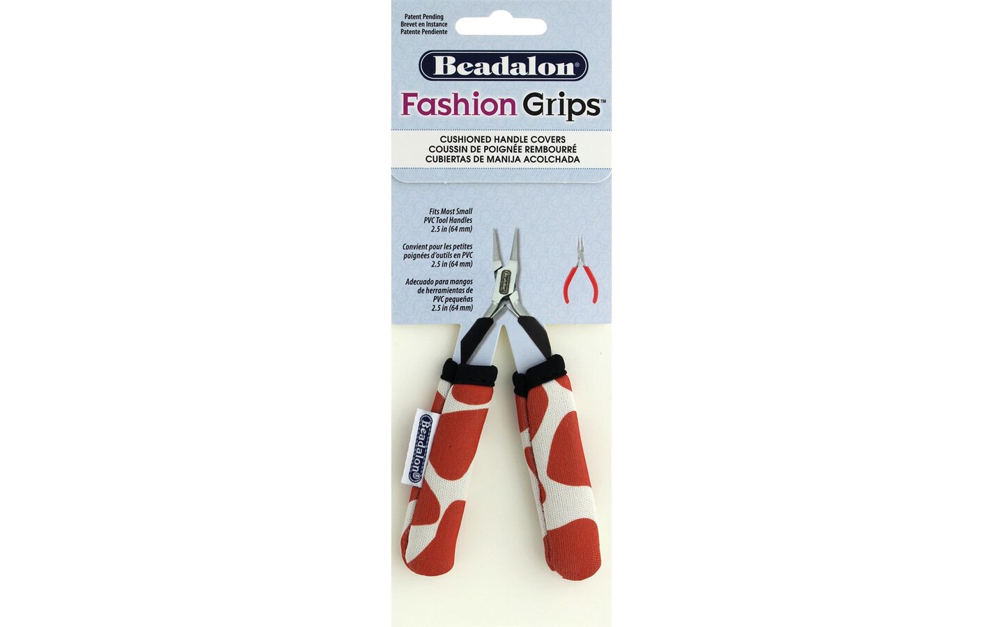 Beadalon Fashion Grips Tool Cover Sm Giraffe Or2pc