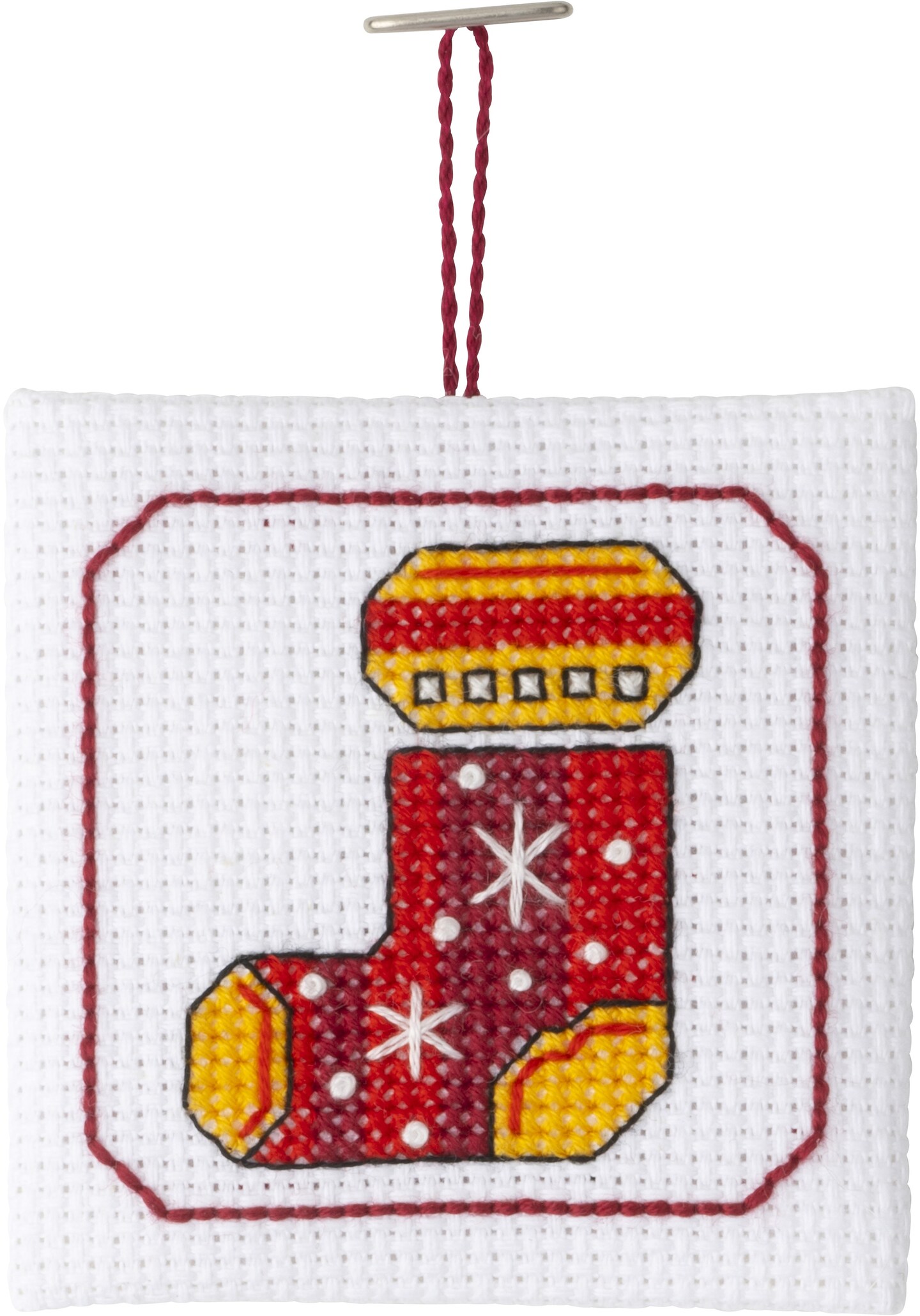 Bucilla Counted Cross Stitch Kit 2.5"X2.5" 30/Pkg-Christmas Whimsy Ornaments (14 Count)