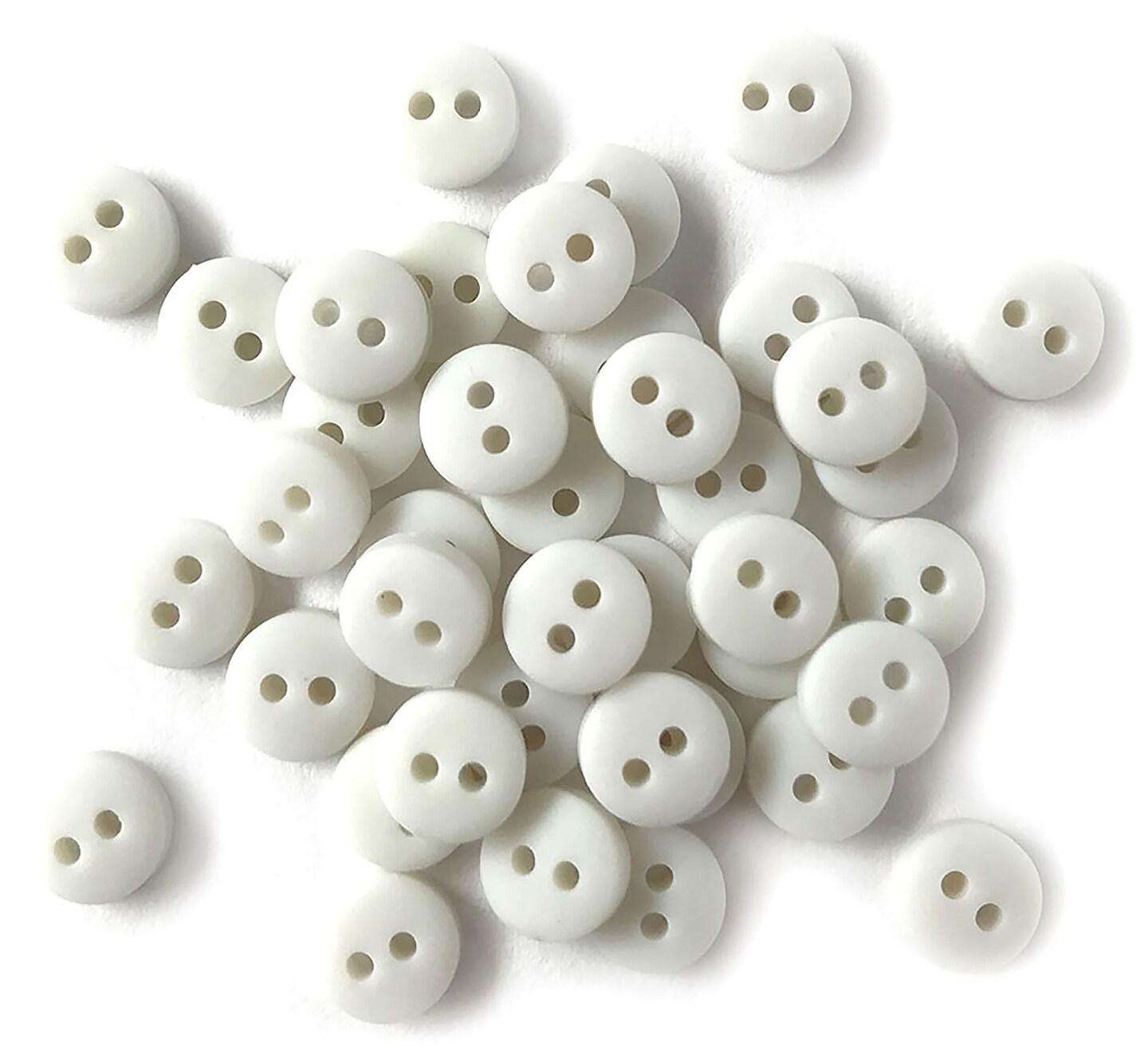 Buttons Galore Tiny Buttons White