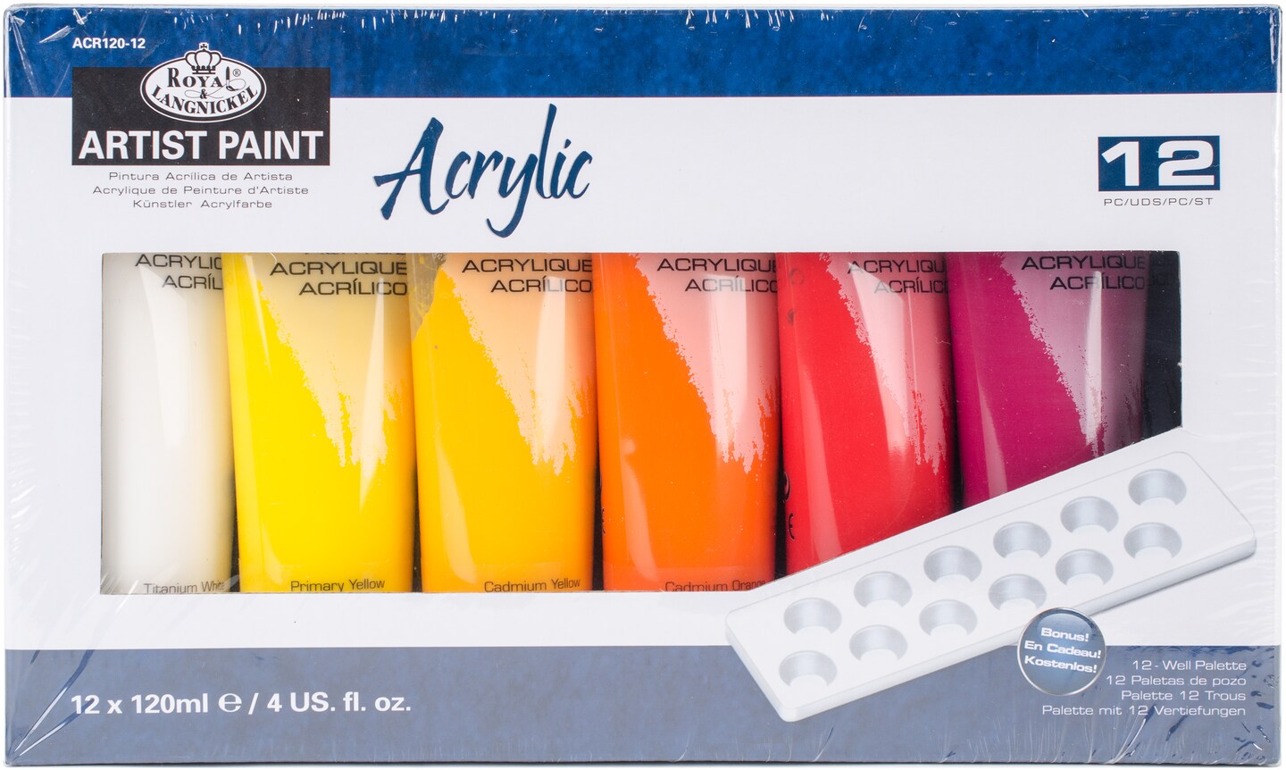 Acrylic Paints 120Ml 12/PkgAssorted Colors Michaels