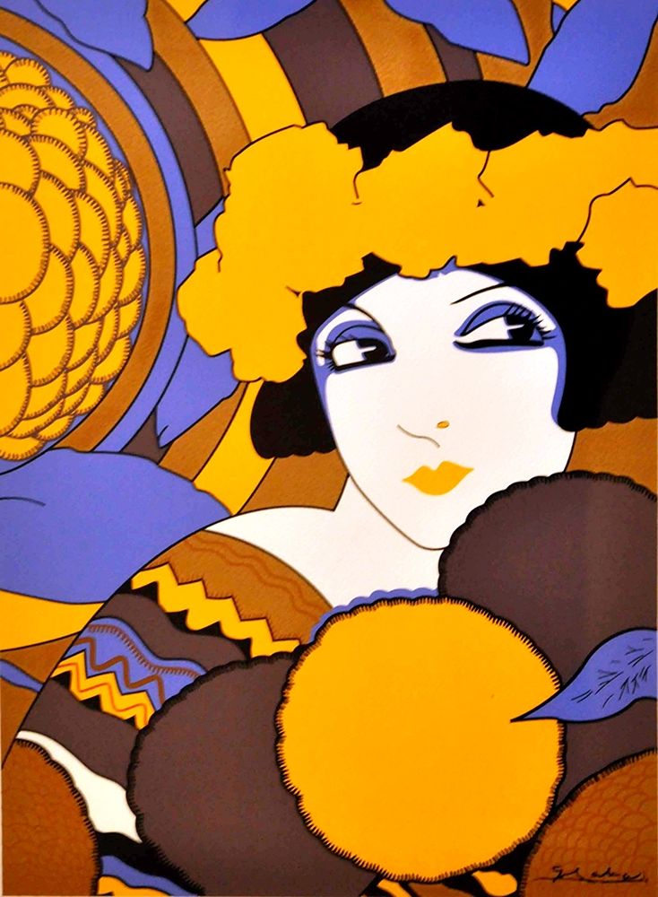 Mexican Magazine Cover 1920 Art Deco Poster Print by Ernesto Garcia Cabral # 56014