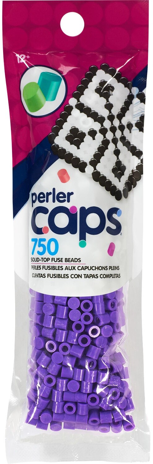Perler Cap Beads 750/Pkg-Purple