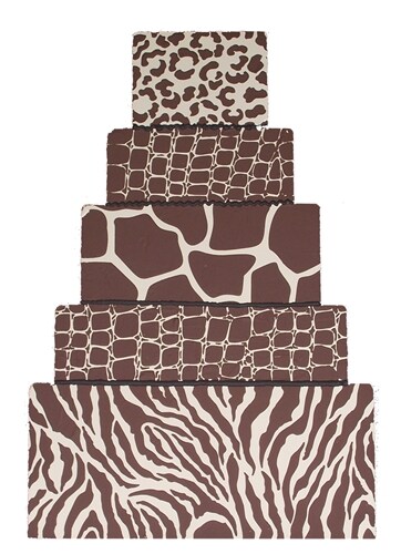 Giraffe Skin Cake Stencil | C453 by Designer Stencils | Cake Decorating Tools | Baking Stencils for Royal Icing, Airbrush, Dusting Powder | Reusable Plastic Food Grade Stencil for Cakes | Easy to Use &#x26; Clean Cake Stencil