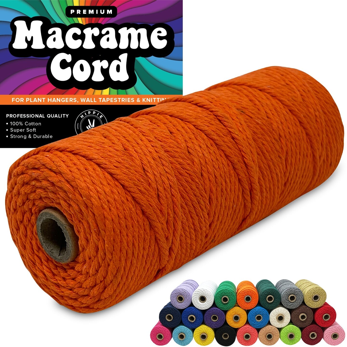 3mm Macrame Cord 3mm Thick Cords for Macrame Yarn 100% Cotton Colored Macrame Rope Cord Natural Craft Cord String Yarn Supplies 325 Feet 3 mm Cotton Macrame Cord Thin Macrame Supplies