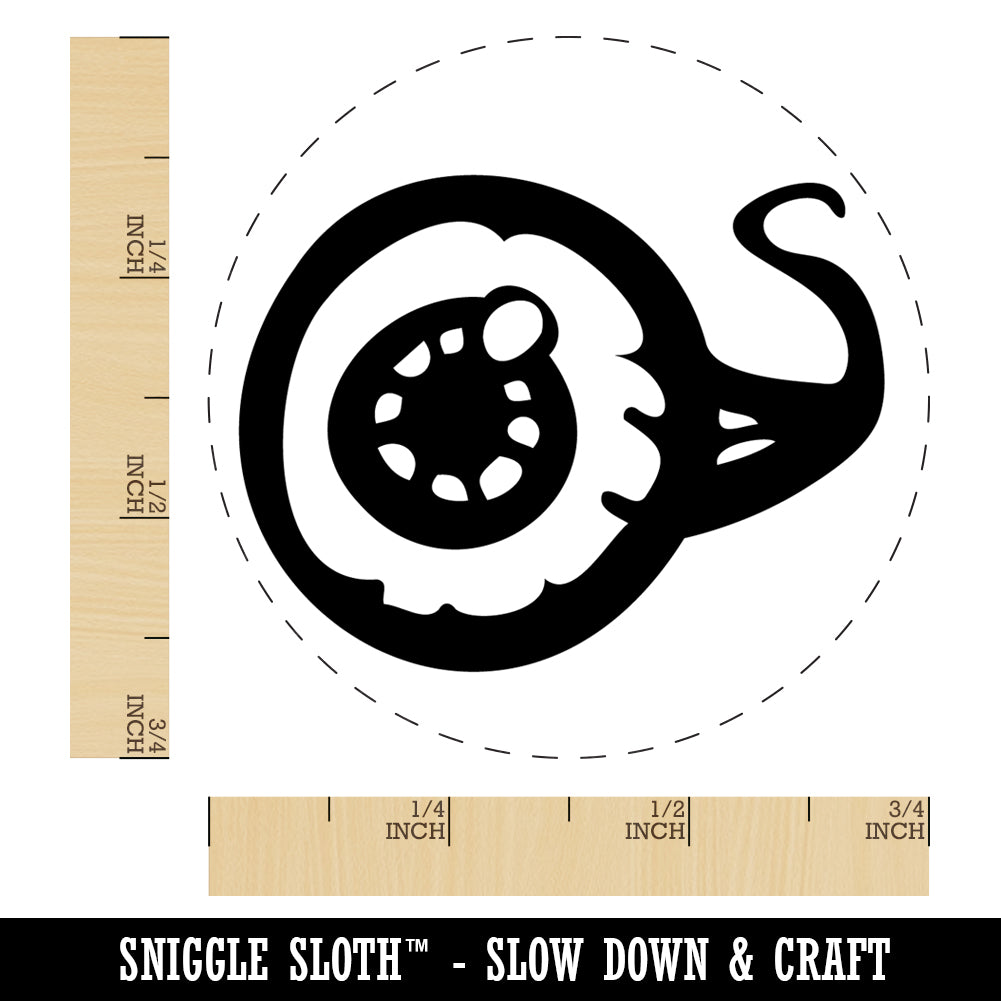 Creepy Eyeball Spooky Rubber Stamp for Stamping Crafting Planners