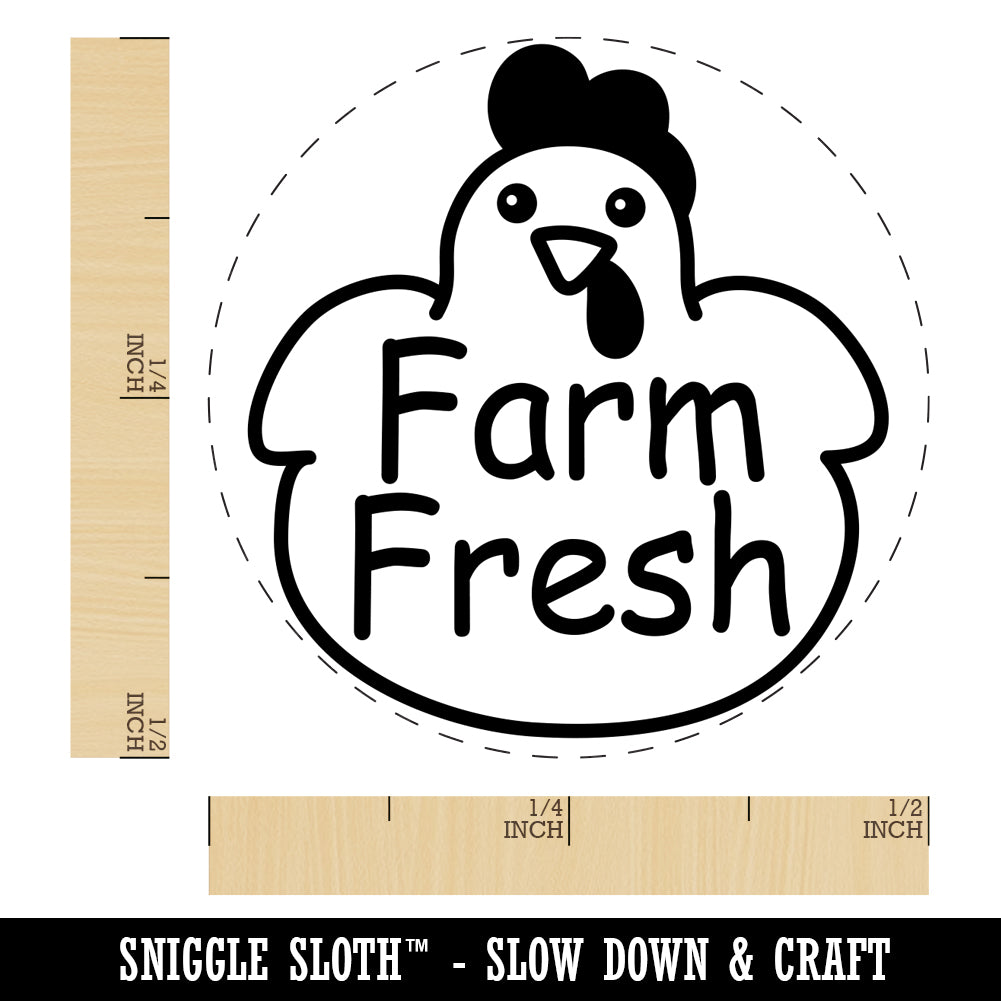 Farm Fresh in Fat Chicken Chicken Egg Rubber Stamp Michaels