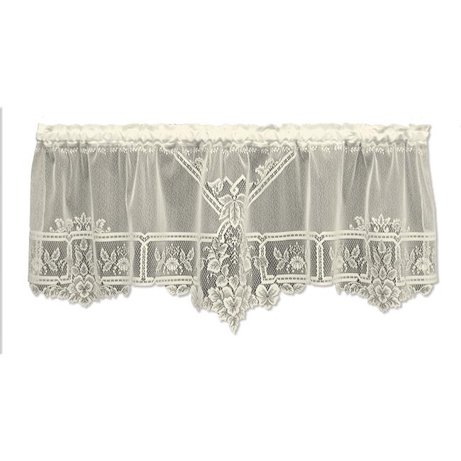Heritage Lace  Heirloom 60 x 22 in. Sheer Valance - Ecru
