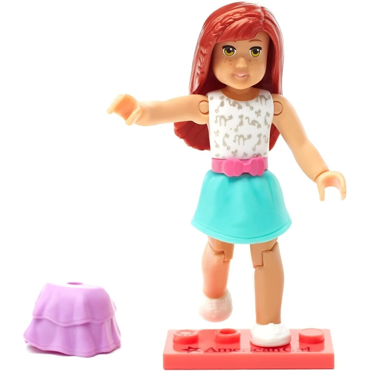 Mattel Mega Construx American Girl Kitty Print Skirt Series 2 Mini Figure DXW93