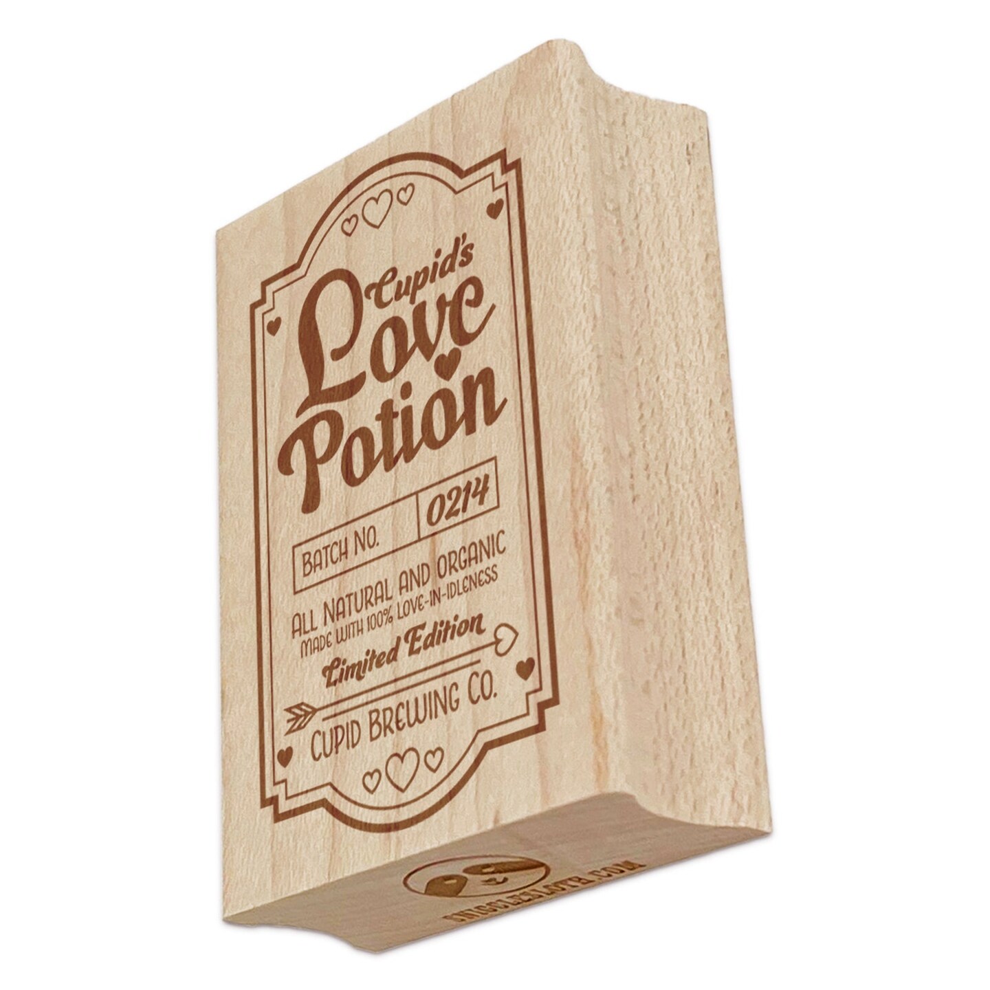 Love Potion Label Valentine&#x27;s Day Rectangle Rubber Stamp for Stamping Crafting