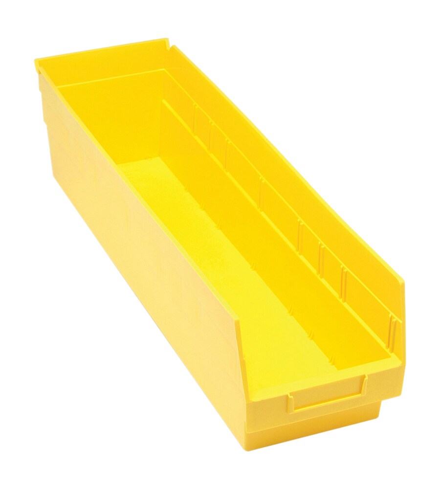 Quantum Storage Systems Multi-purpose Store-More 6&#x22; Shelf Bin - Perfect for Storage &#x26; Organization - 8 Pack