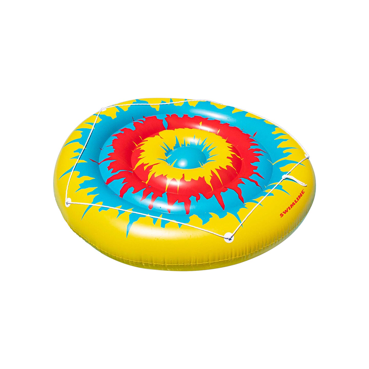 Swim Central Inflatable Multicolor Tie Dye Circular Swimming Pool Float - 72"