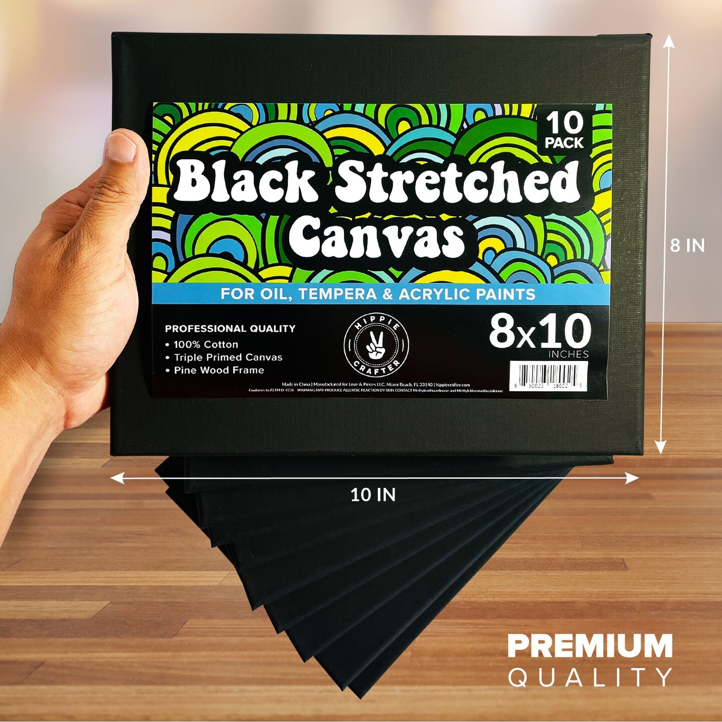 8 Pack of 11x14 Blank Art Canvases,Stretched Canvas Boards for Painting-Framed  Canvas for Painting with Acrylic & Oil Paint, Pencil, Pastels, Charcoal