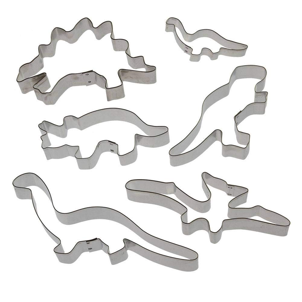 CookieCutter.Com Dinosaur 6 Pc Set, various sizes, Made in USA