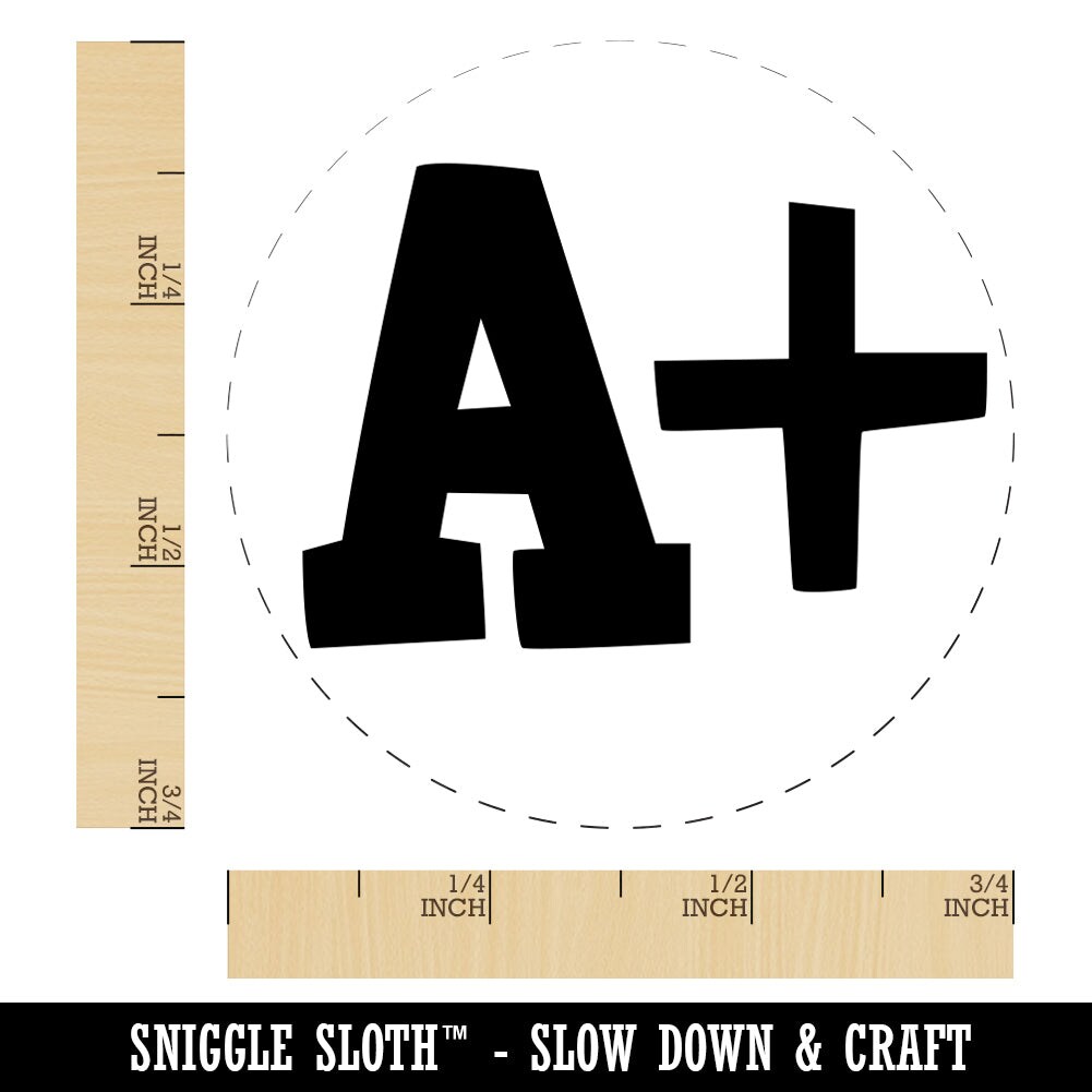A Plus Grade School Rubber Stamp for Stamping Crafting Planners