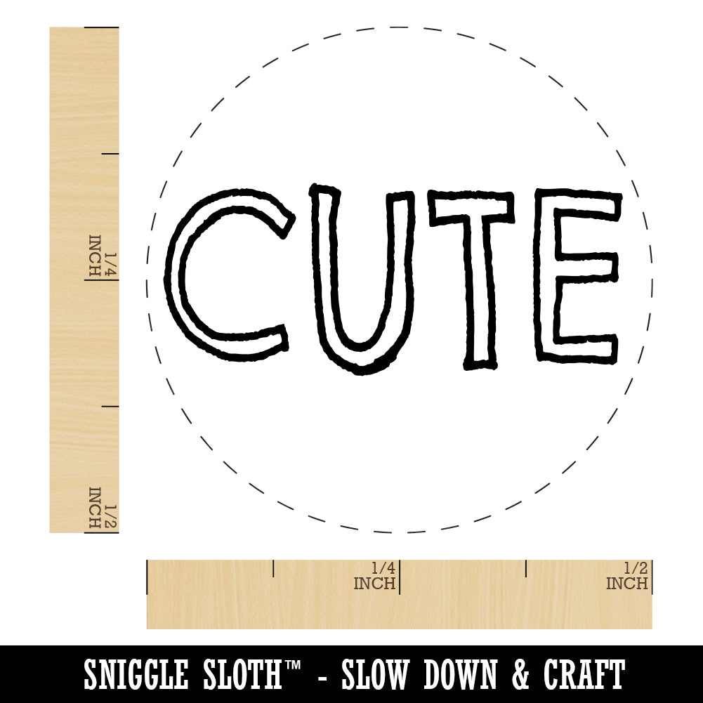 Cute Fun Text Rubber Stamp for Stamping Crafting Planners