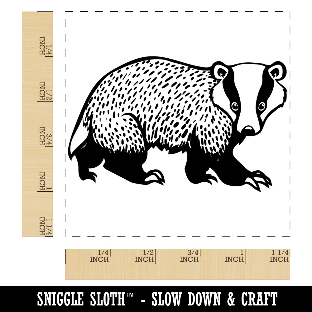 Curious Badger Square Rubber Stamp for Stamping Crafting Michaels