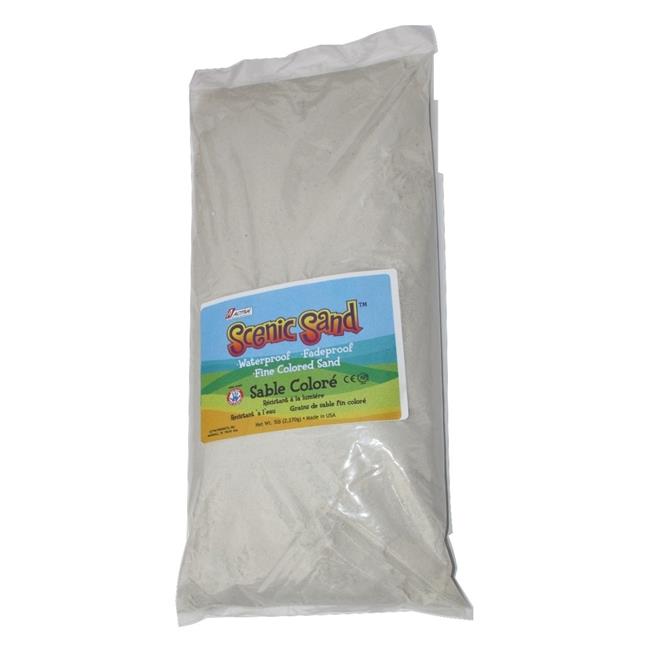 Scenic Sand Activa 5 lbs Bag of Colored Sand, White