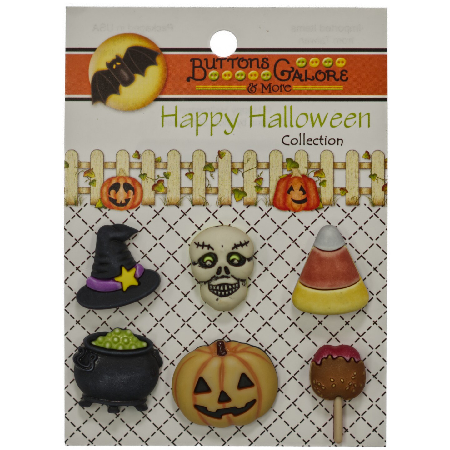 Buttons Galore and More Halloween Craft &#x26; Sewing Buttons - Witchy - 18 Buttons