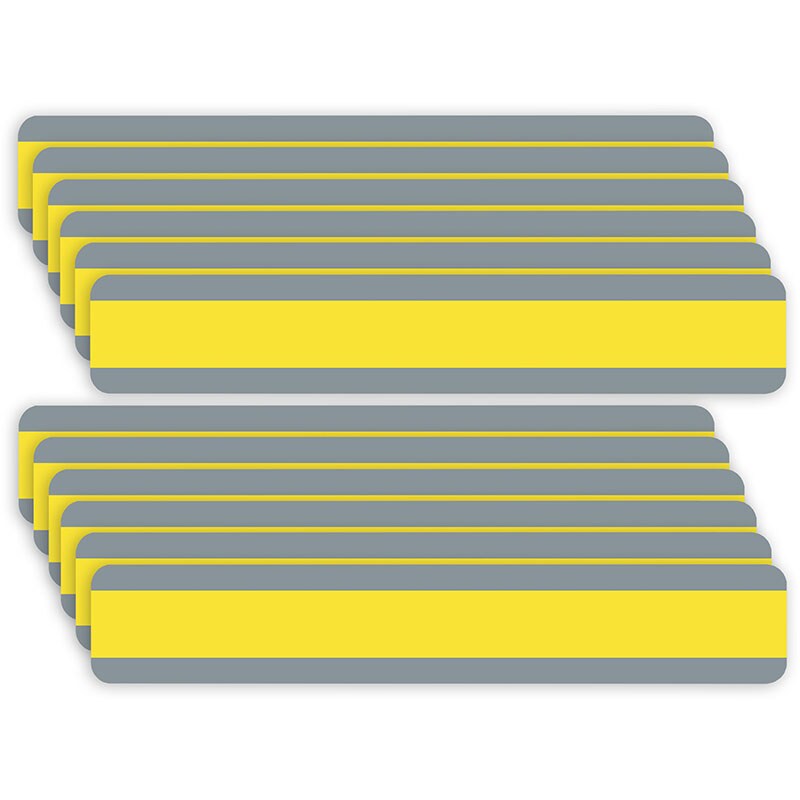 Double Wide Sentence Strip Reading Guide, 1-1/4&#x22; x 7-1/4&#x22;, Yellow, Pack of 12