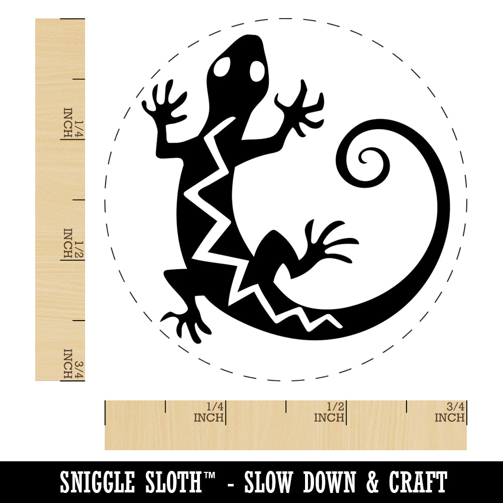 Southwest Native American Lizard Reptile Spirit Animal Rubber Stamp for Stamping Crafting Planners