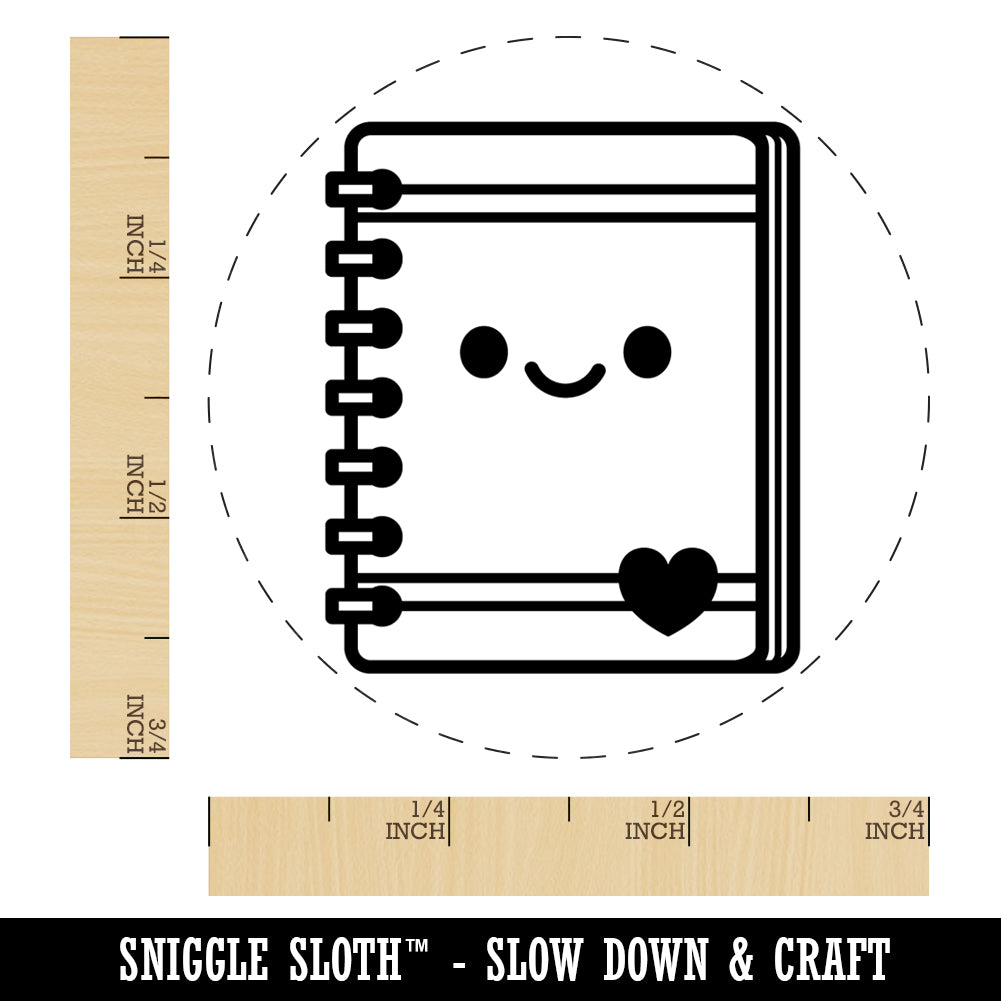 Kawaii Notebook Diary Agenda Teacher School Rubber Stamp for Stamping Crafting Planners