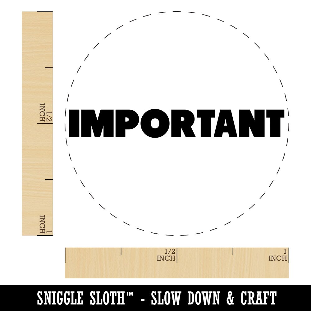 Important Bold Text Rubber Stamp for Stamping Crafting Planners | Michaels