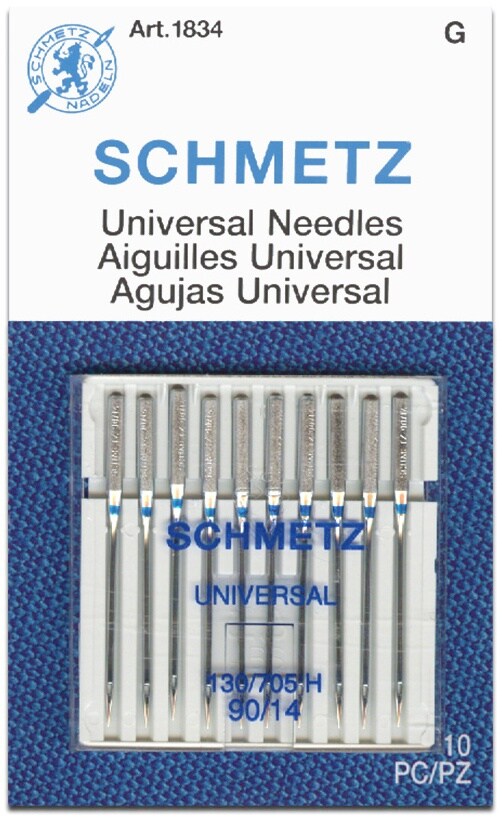 1O New SCHMETZ Universal Carded Sewing Machine Needles, Size 90/14,  C705H-14