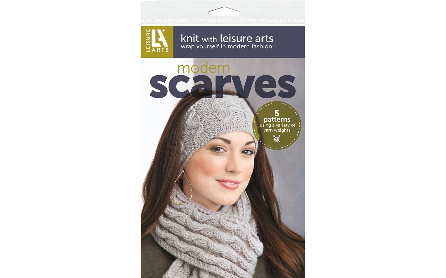 Leisure Arts Knit Modern Scarves Knitting Pattern Michaels