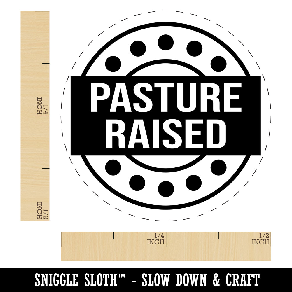 Pasture Raised Label Chicken Egg Rubber Stamp | Michaels