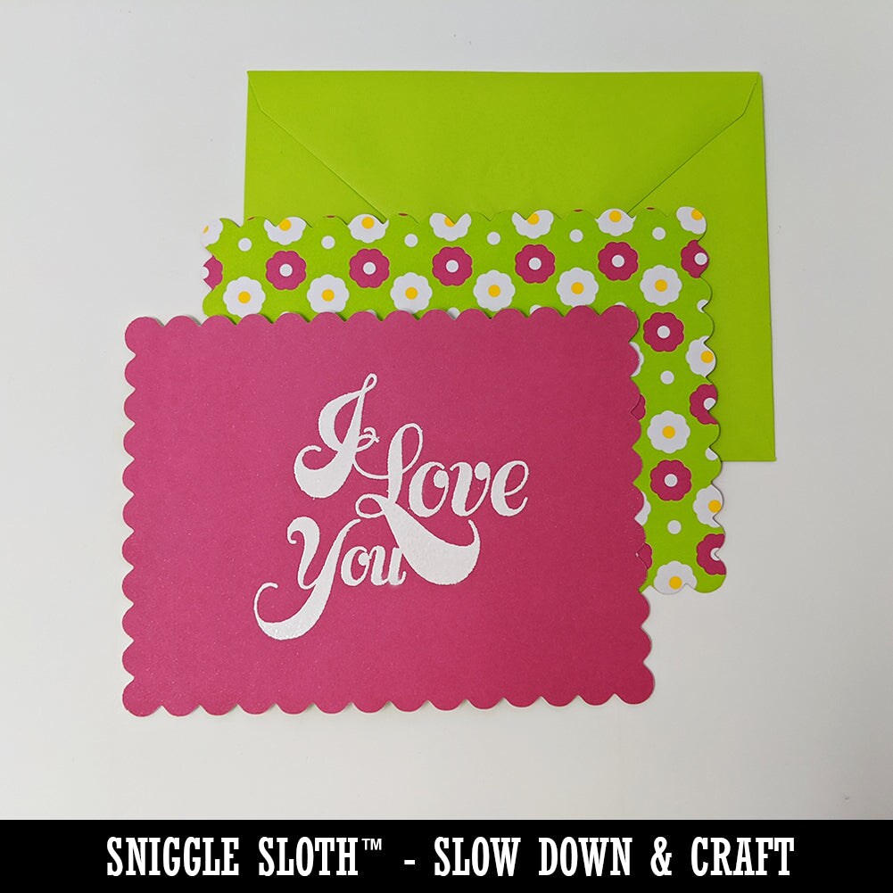 Sniggle Sloth Floral Chicken Square Rubber Stamp - 1.25 Inch Small Craft Stamp For Card Making & Scrapbooking - View #2