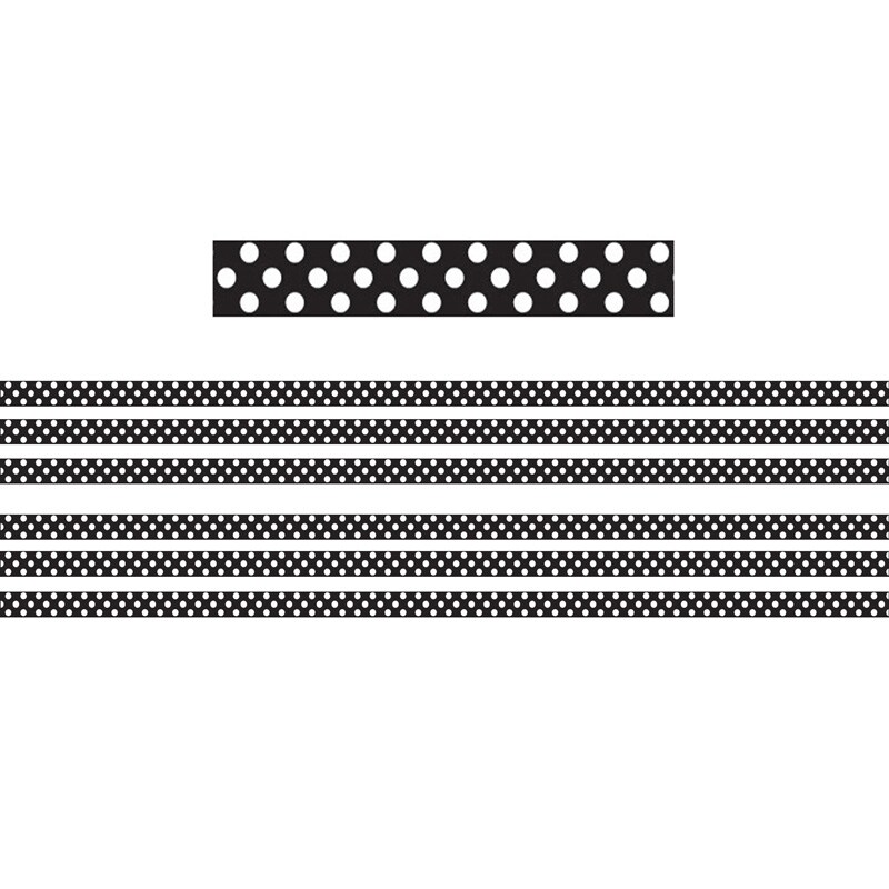 Mini MagiStrips, B/W Dots, 24 Feet Per Pack, 6 Packs Michaels