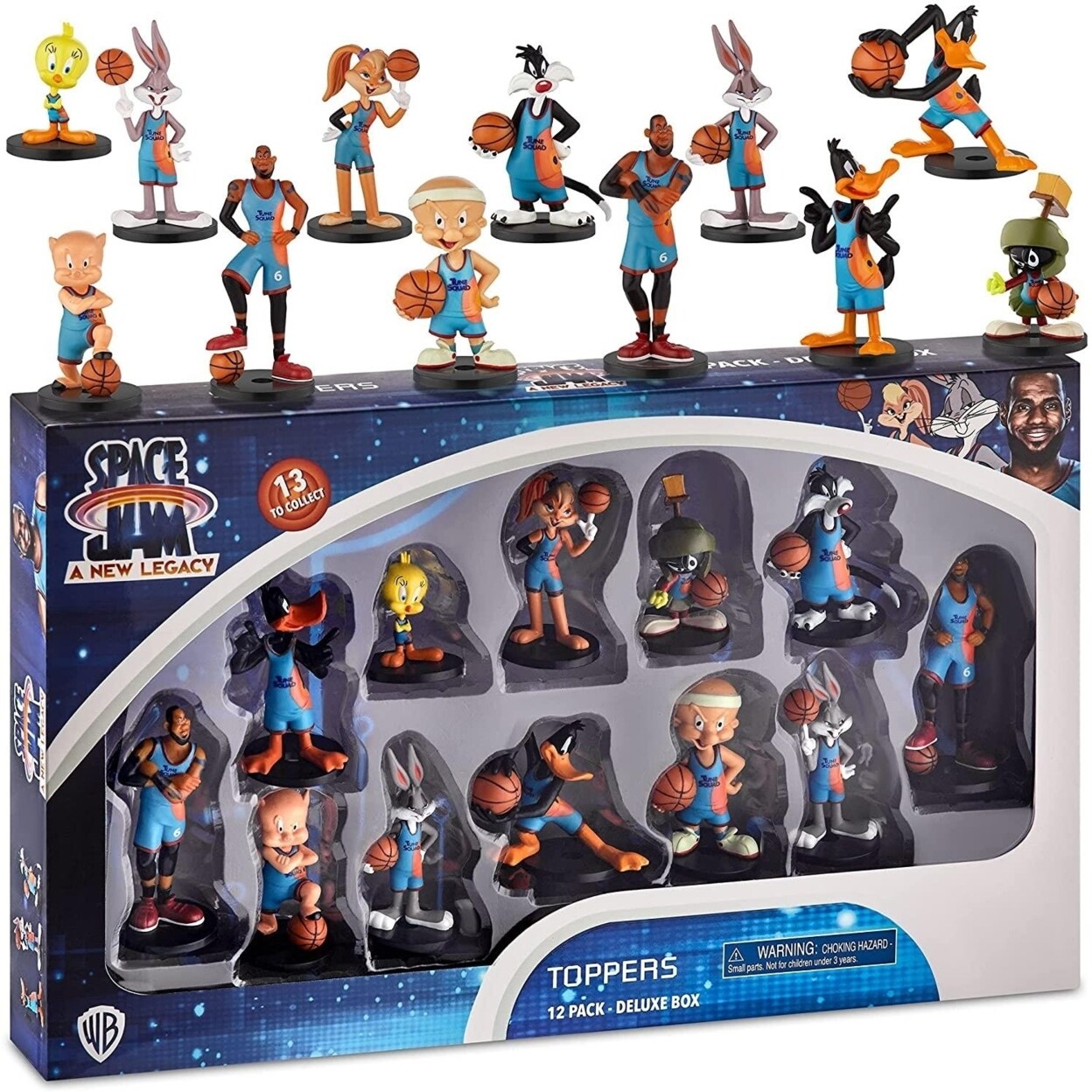 PMI International Space Jam A  Legacy Pencil Toppers 12pk Movie Characters Deluxe Box Set