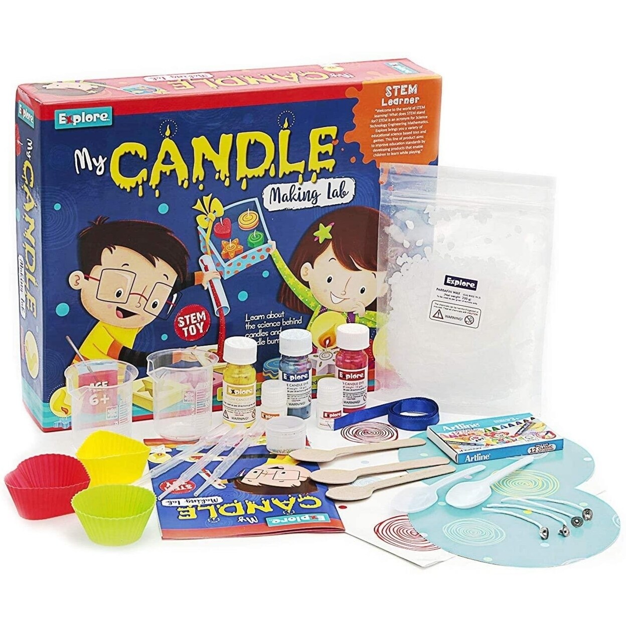 Mighty Mojo Explore Stem Learner My Candle Making Lab DIY Science Gift