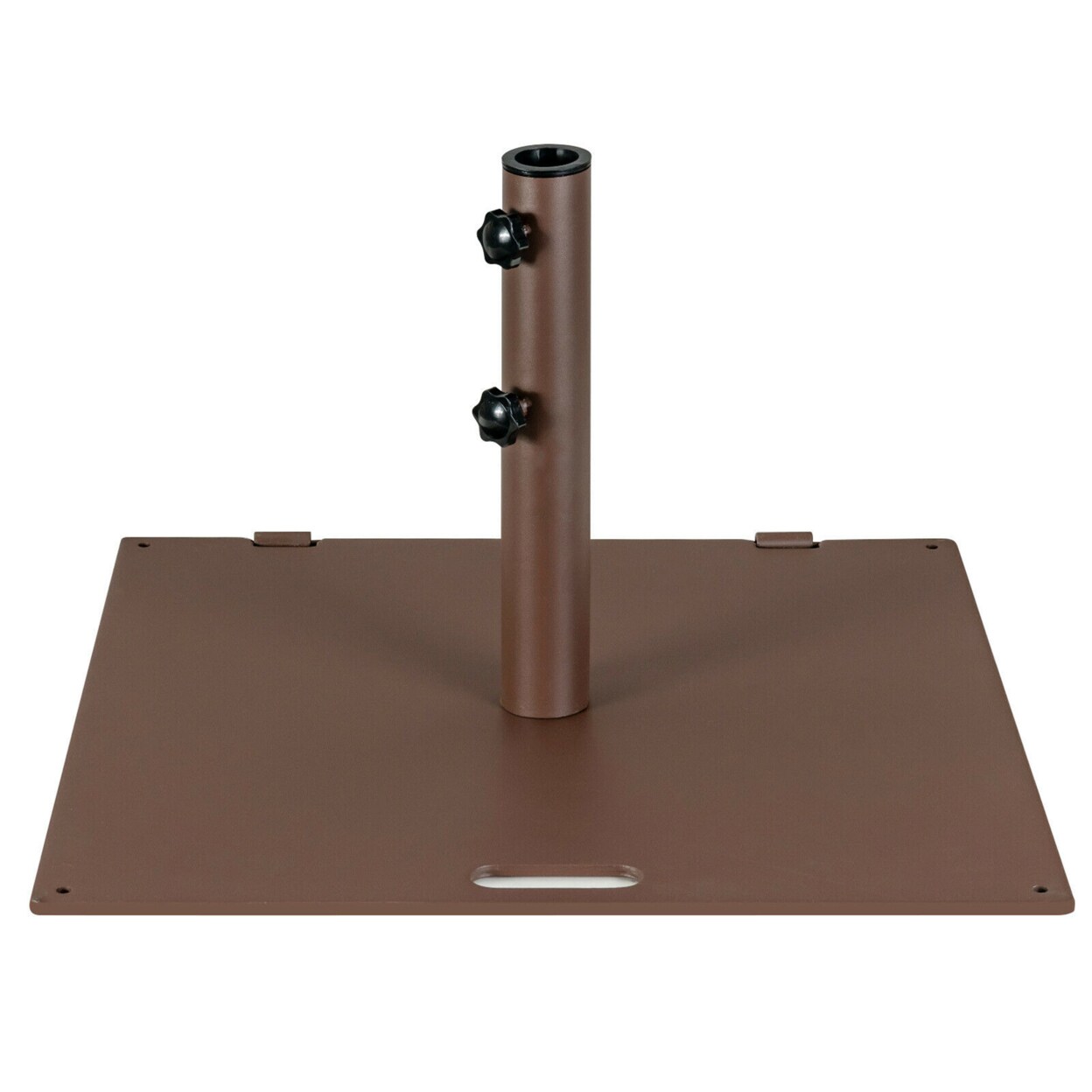 50 Lbs Patio Umbrella Base Stand 24 Outdoor Square Market Handle Wheel