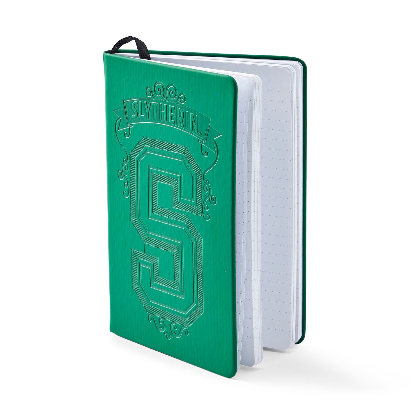 Harry Potter Hogwarts House Slytherin Debossed-Cover Journal - 7.25&#x201D;x 5&#x201D;