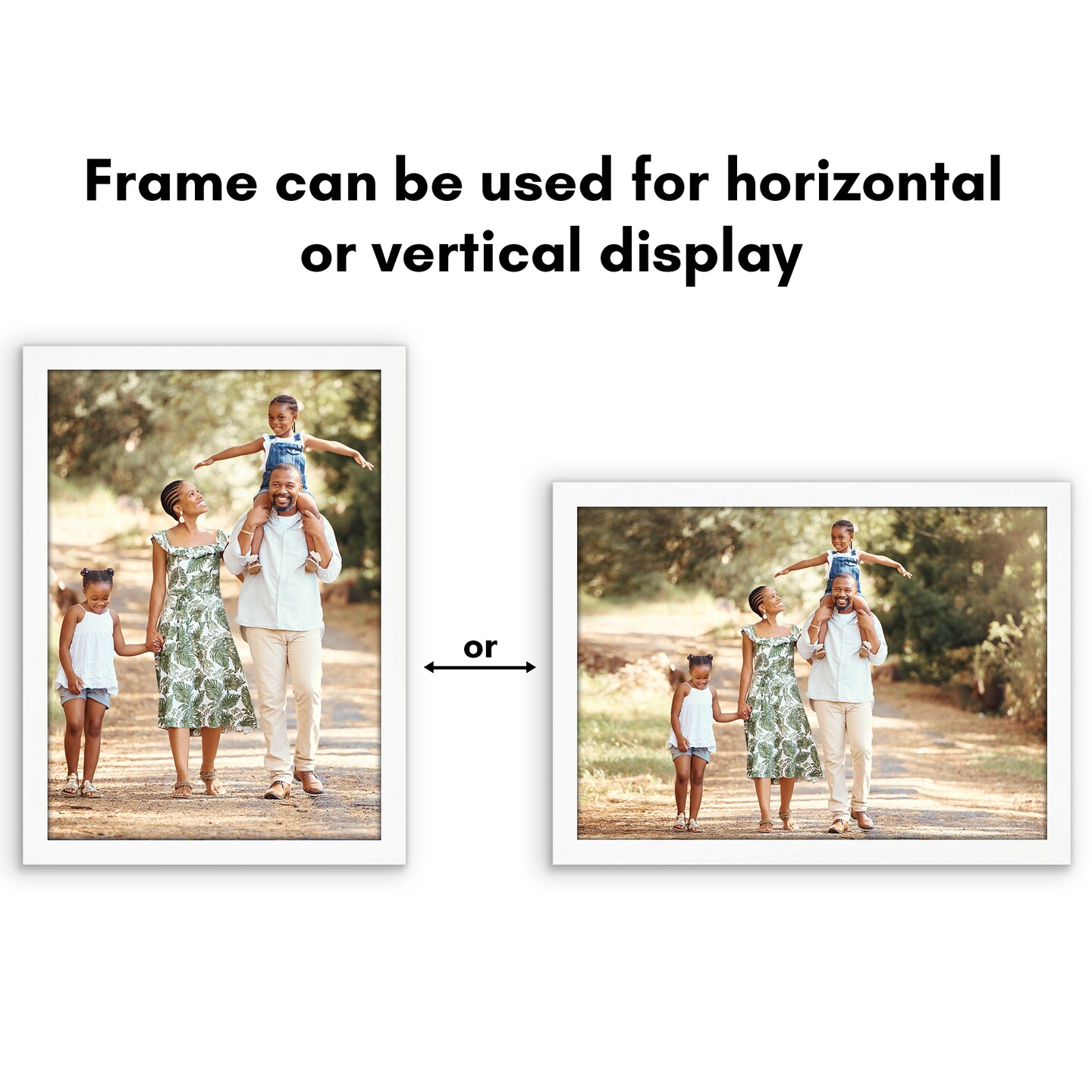 Americanflat A2 A3 A4 A5 Poster Frame - Picture Frame to Display Posters - Ideal for Documents and Artwork - Plexiglass Cover - Adjustable Hanging Hardware - Includes Easel