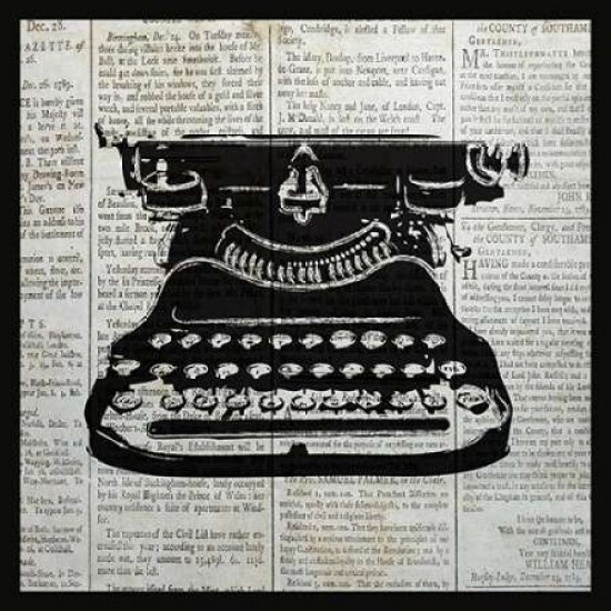Typewriter Poster - Vintage typewriter