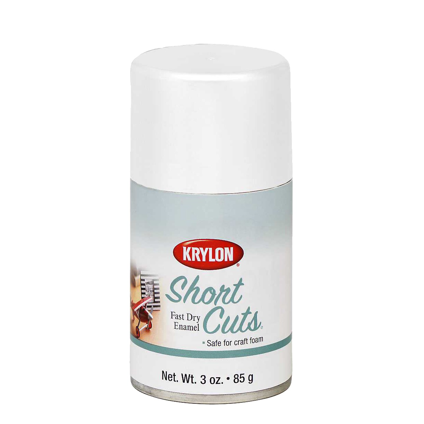 Krylon Short Cuts Spray Paint, 3 oz., Flat White