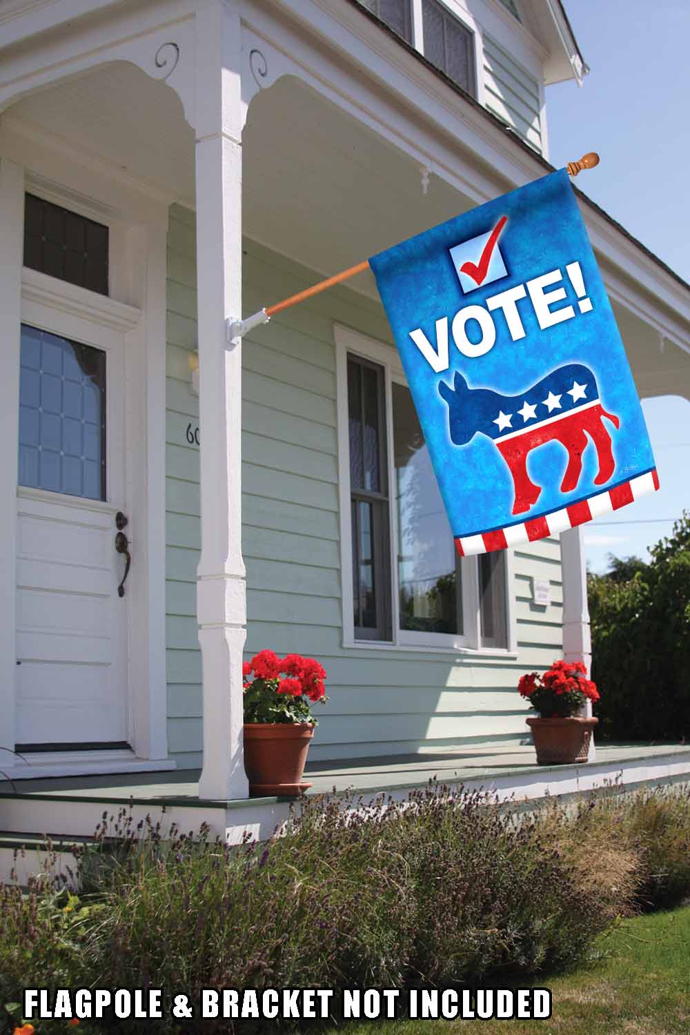 Vote Democrat Decorative Democrat Flag