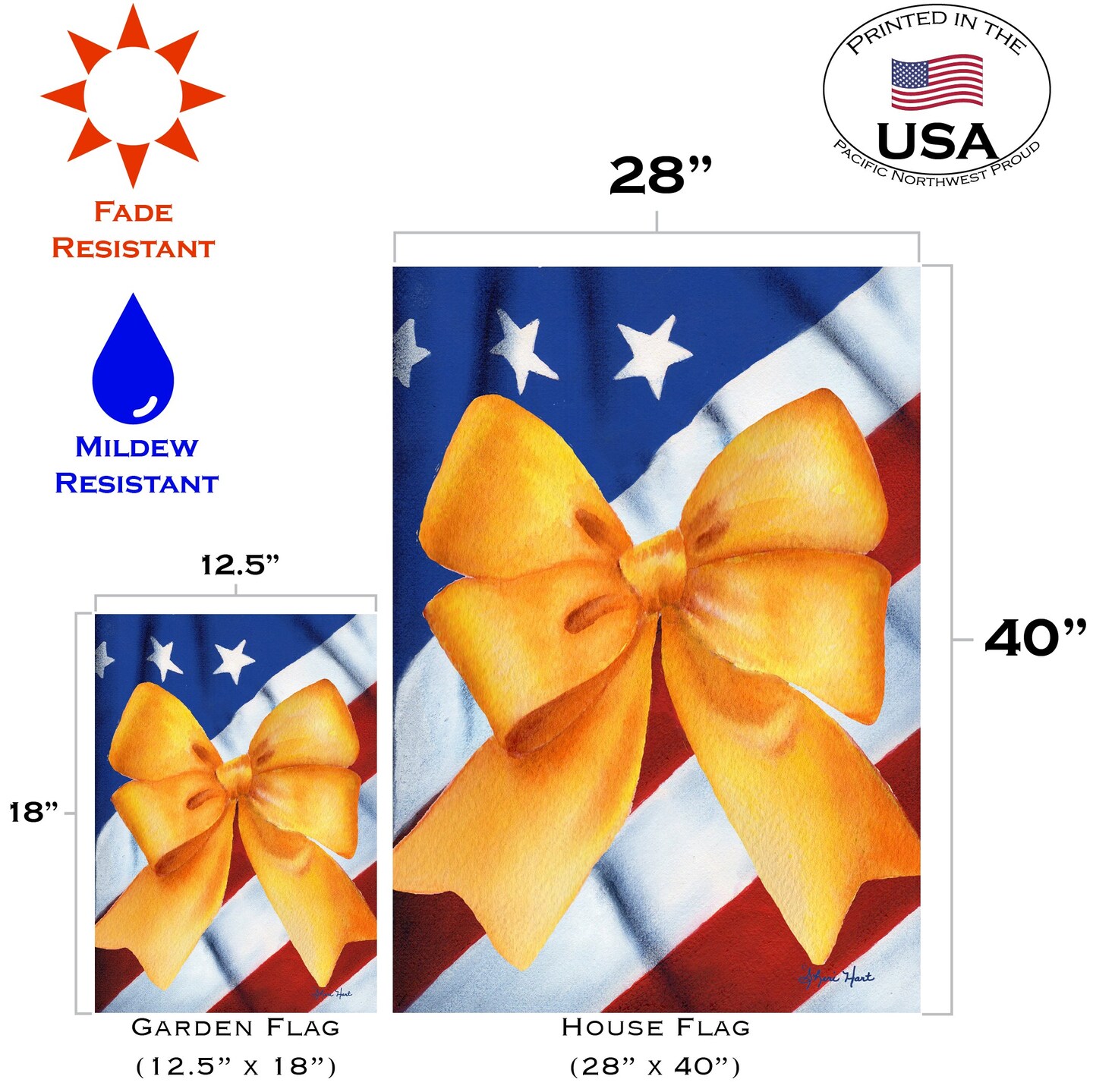 USA Strong Decorative Patriotic Flag